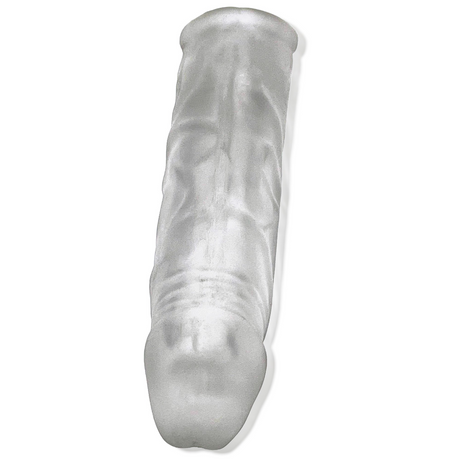 OXBALLS DICKER Cocksheath — Slim Plus+SILICONE, Clear Ice - OX-3090-CLRICE