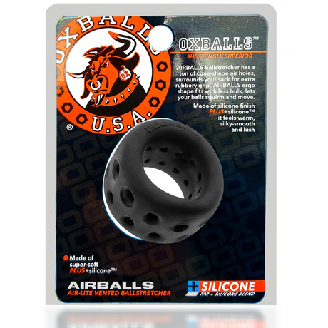 OXBALLS AIRBALLS Air-Lite Ballstretcher — Black Ice (2 in) - OX-3084-BLKICE