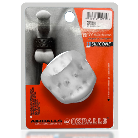 OXBALLS AirBalls Ball Stretcher — Clear Ice (2 in) - OX-3084-CLRICE