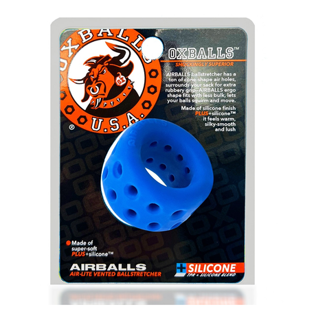 OXBALLS AIRBALLS Ballstretcher — plus+SILICONE, Pool Ice - OX-3084-POLICE