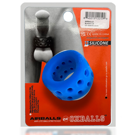 OXBALLS AIRBALLS Ballstretcher — plus+SILICONE, Pool Ice - OX-3084-POLICE