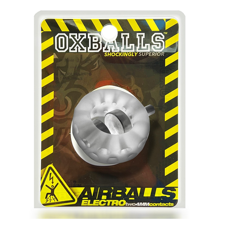 OXBALLS Airballs Electro Ball Stretcher — Clear Ice - OX-3084-ELEC