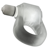 OXBALLS GlowDick LED Cockring — Clear Ice, Plus+SILICONE™ - OX-3095-CLRICE
