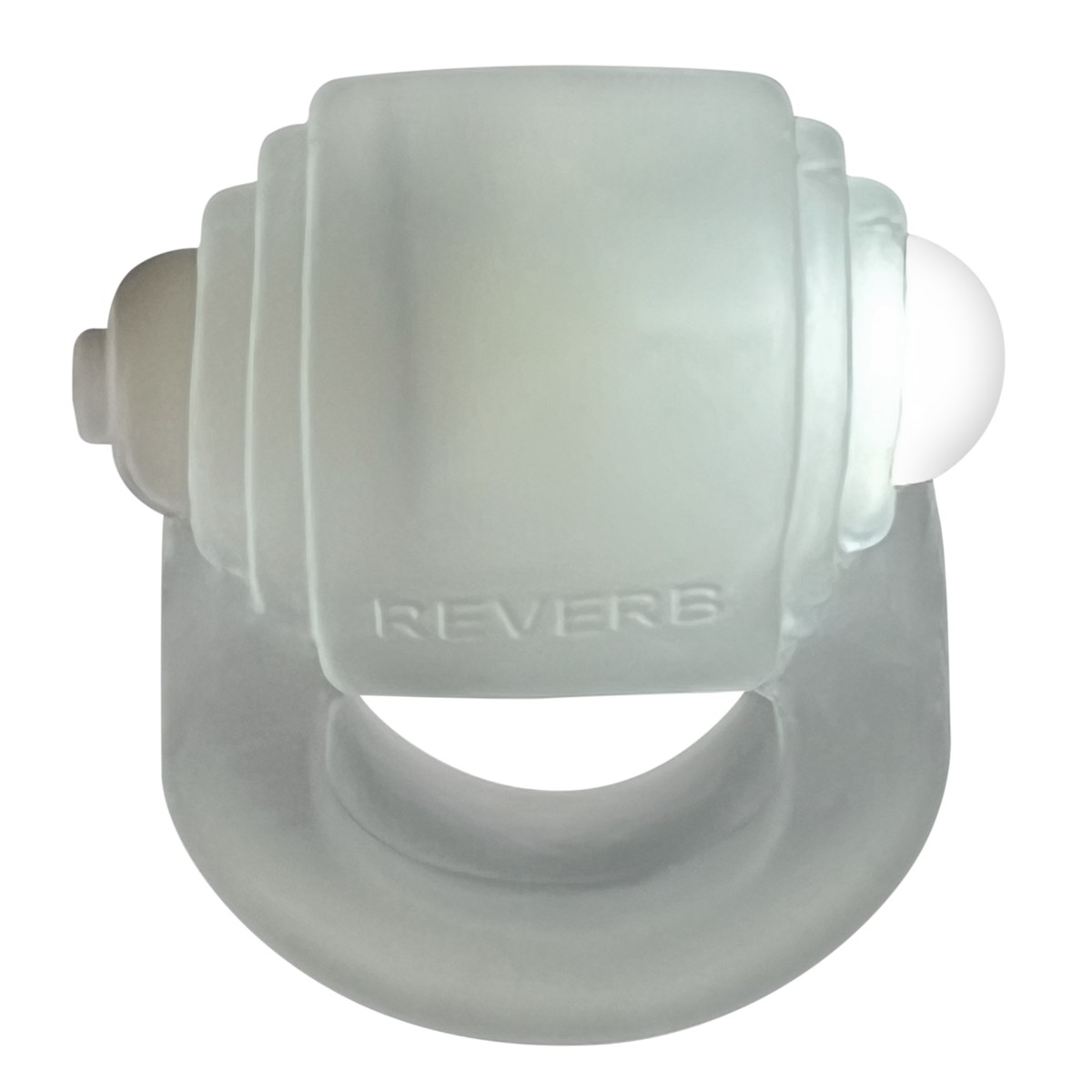 OXBALLS GlowDick LED Cockring — Clear Ice, Plus+SILICONE™ - OX-3095-CLRICE