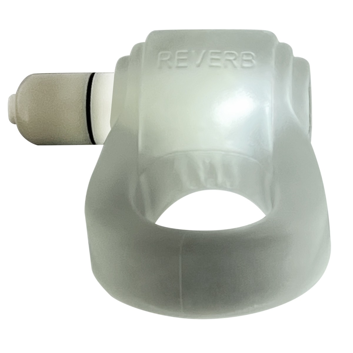 OXBALLS GlowDick LED Cockring — Clear Ice, Plus+SILICONE™ - OX-3095-CLRICE