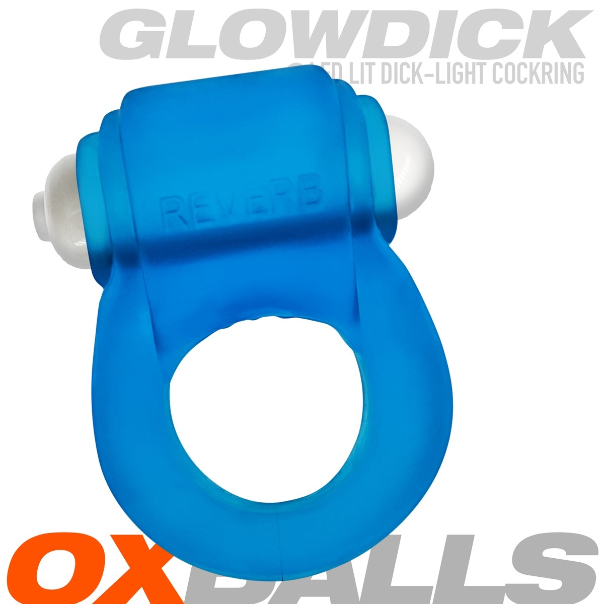 OXBALLS GlowDick LED Cockring — Blue Ice - OX-3095-BLUICE