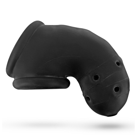 OXBALLS AIRLOCK Air‑Lite Vented Chastity Cage — Black Ice - OX-3086-BLKICE