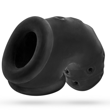 OXBALLS AIRLOCK Air‑Lite Vented Chastity Cage — Black Ice - OX-3086-BLKICE