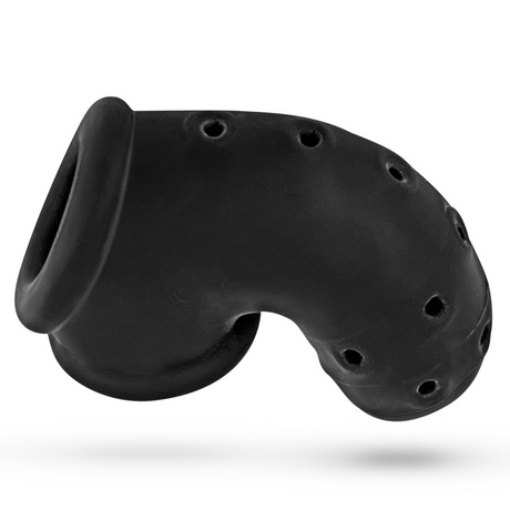 OXBALLS AIRLOCK Air‑Lite Vented Chastity Cage — Black Ice - OX-3086-BLKICE