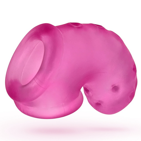 OXBALLS Airlock Vented Chastity Cage — Pink Ice - OX2827