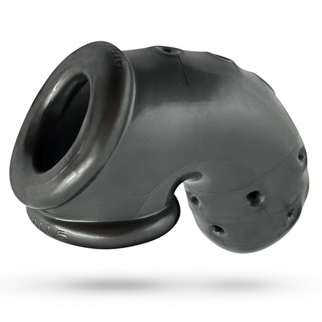OXBALLS Airlock Air-Lite Vented Chastity Cage, Steel, 4.5" - OX2858
