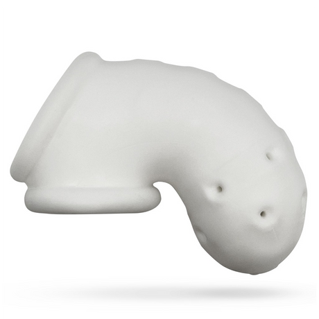 OXBALLS Airlock Vented Chastity Cage — White Ice - OX2872