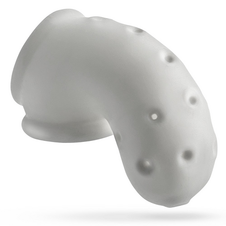 OXBALLS Airlock Vented Chastity Cage — White Ice - OX2872