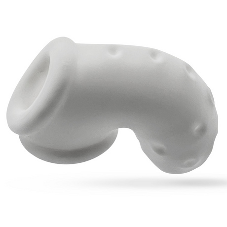 OXBALLS Airlock Vented Chastity Cage — White Ice - OX2872