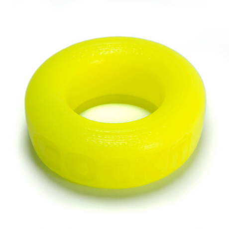 OXBALLS COCK-T Silicone Cock Ring — Acid Yellow, 4.25 in Inner - OX-AJ1003-AYLW