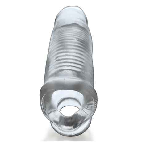 Oxballs HULK Cocksheath — Clear, 11-inch (FLEXtpr) - OX-3071-CLR
