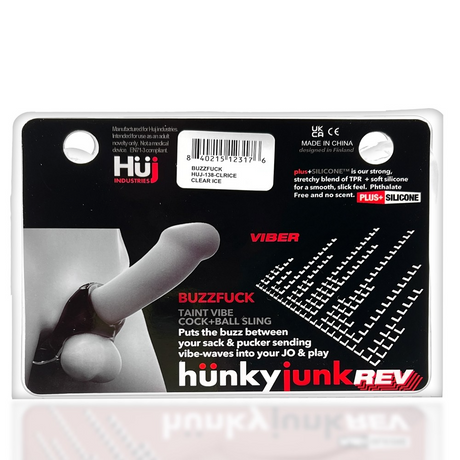 Hunkyjunk Taint Sling with Vibe — Teal Ice - HUJ3183