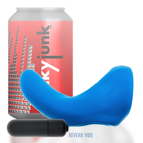 Hunkyjunk Taint Sling with Vibe — Teal Ice - HUJ3183