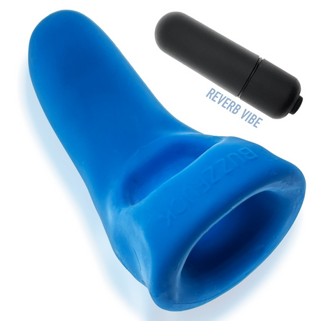 Hunkyjunk Taint Sling with Vibe — Teal Ice - HUJ3183