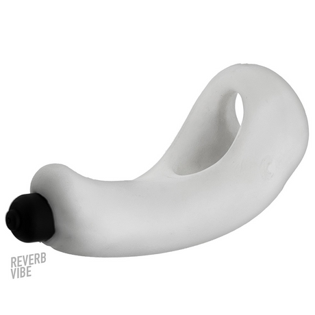 Hunkyjunk Buzz Taint Sling with Vibrating Bullet — White Ice - HUJ3190
