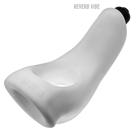 Hunkyjunk Buzz Taint Sling with Vibrating Bullet — White Ice - HUJ3190