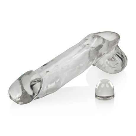 OXBALLS Daddy Hefty Cocksheath — Clear, 9.25" - OX-1319-CLR
