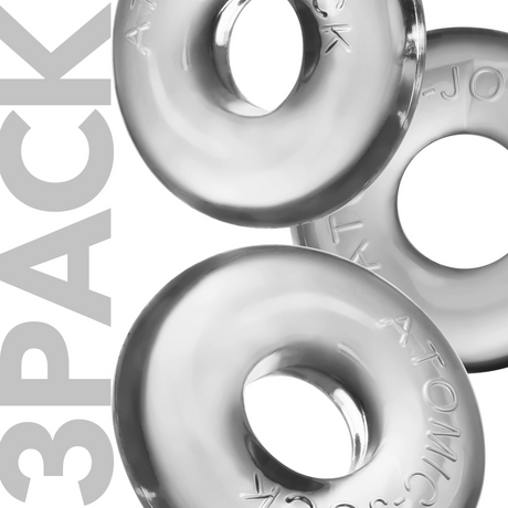 OXBALLS Ringer Max 3-Pack — Clear Stretch Rings - OX-3200-CLR