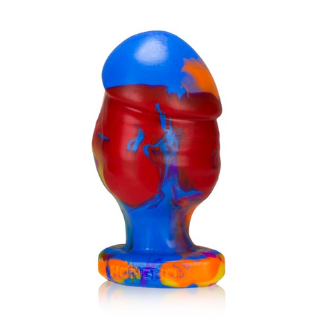 OXBALLS Honcho I Small Rainbow Buttplug - OX-1240-1-BOW