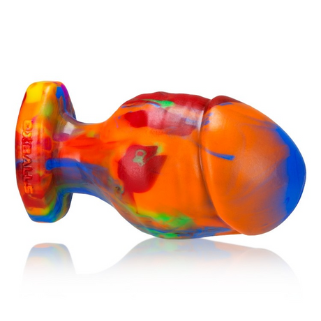 OXBALLS Honcho I Small Rainbow Buttplug - OX-1240-1-BOW