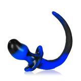 OXBALLS Bulldog Puppy Tail Buttplug — Police Swirl, Large - OX7083