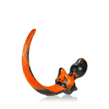 OXBALLS Bulldog Puppy Tail Buttplug — Large, Orange Swirl - OX7236