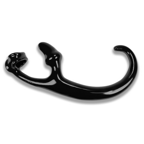 OXBALLS Alien Tail Butt Plug with Built-In Sling — Black - OX7618