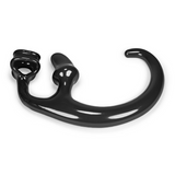 OXBALLS Alien Tail Butt Plug with Built-In Sling — Black - OX7618