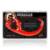 OXBALLS Alien Tail Butt Plug & Sling — Red - OX7625