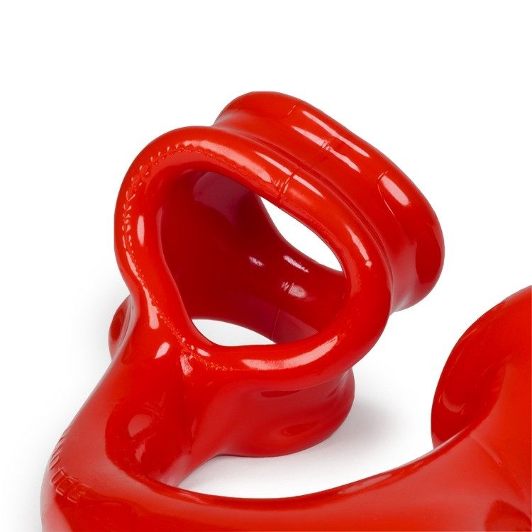 OXBALLS Alien Tail Butt Plug & Sling — Red - OX7625