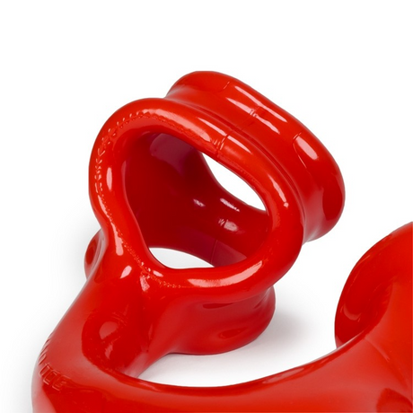 OXBALLS Alien Tail Butt Plug & Sling — Red - OX7625