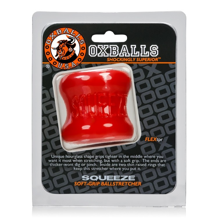 OXBALLS Squeeze Ball Stretcher — FLEXtpr, Red (3.5" Inner) - OX-3011-RED