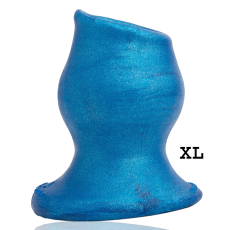 OXBALLS Pig-Hole MORPH 4 Hollow Plug — Blueballs Metallic (X-Large) - OX9118