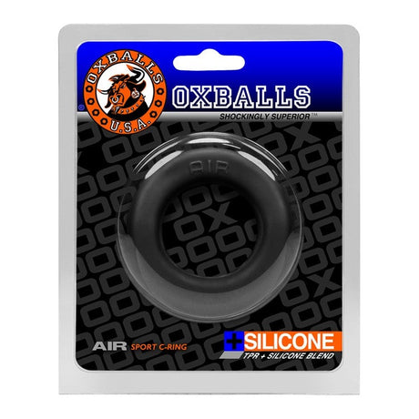 OXBALLS AIR Airflow Cockring — Black Ice, Larger Size - OX9568