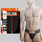 OXBALLS Slingjock Slider-Strap Jock — Black Iron, Large (36-38) - OX-JOK-1000-BLK-L