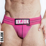 OXBALLS SlingJock Slider-Strap Jock — Pink Sky, Large - OX4715
