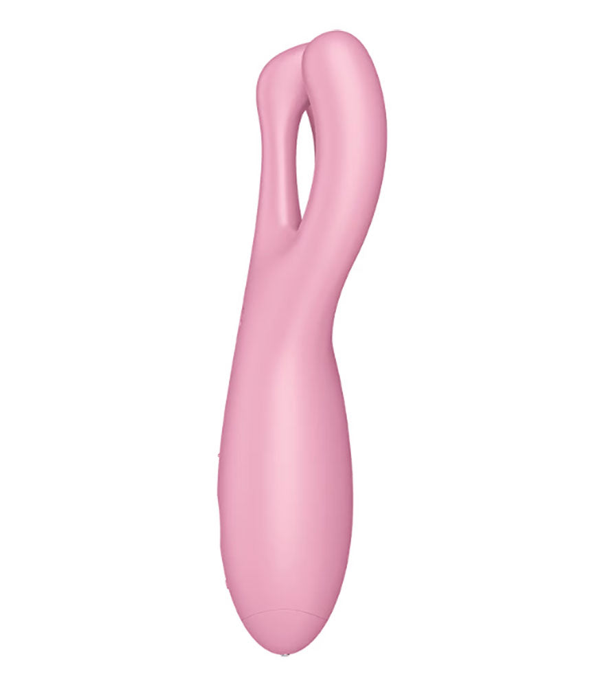 Satisfyer Threesome 4 Lay-On Vibrator — Pink, App-Controlled - SAT-J2018-245-2