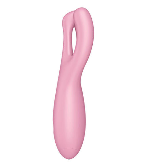 Satisfyer Threesome 4 Lay-On Vibrator — Pink, App-Controlled - SAT-J2018-245-2