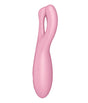 Satisfyer Threesome 4 Lay-On Vibrator — Pink, App-Controlled - SAT-J2018-245-2
