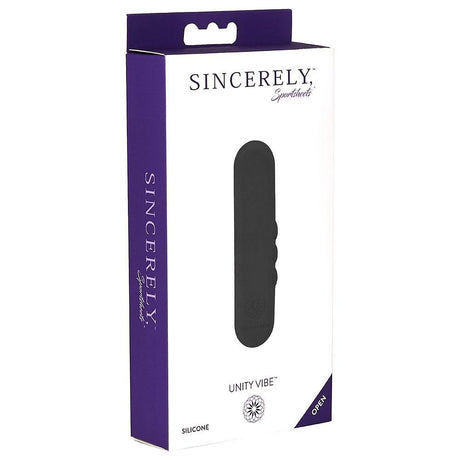 Sportsheets Sincerely Unity 4" Vibe — Black, USB Rechargeable - SS520-69