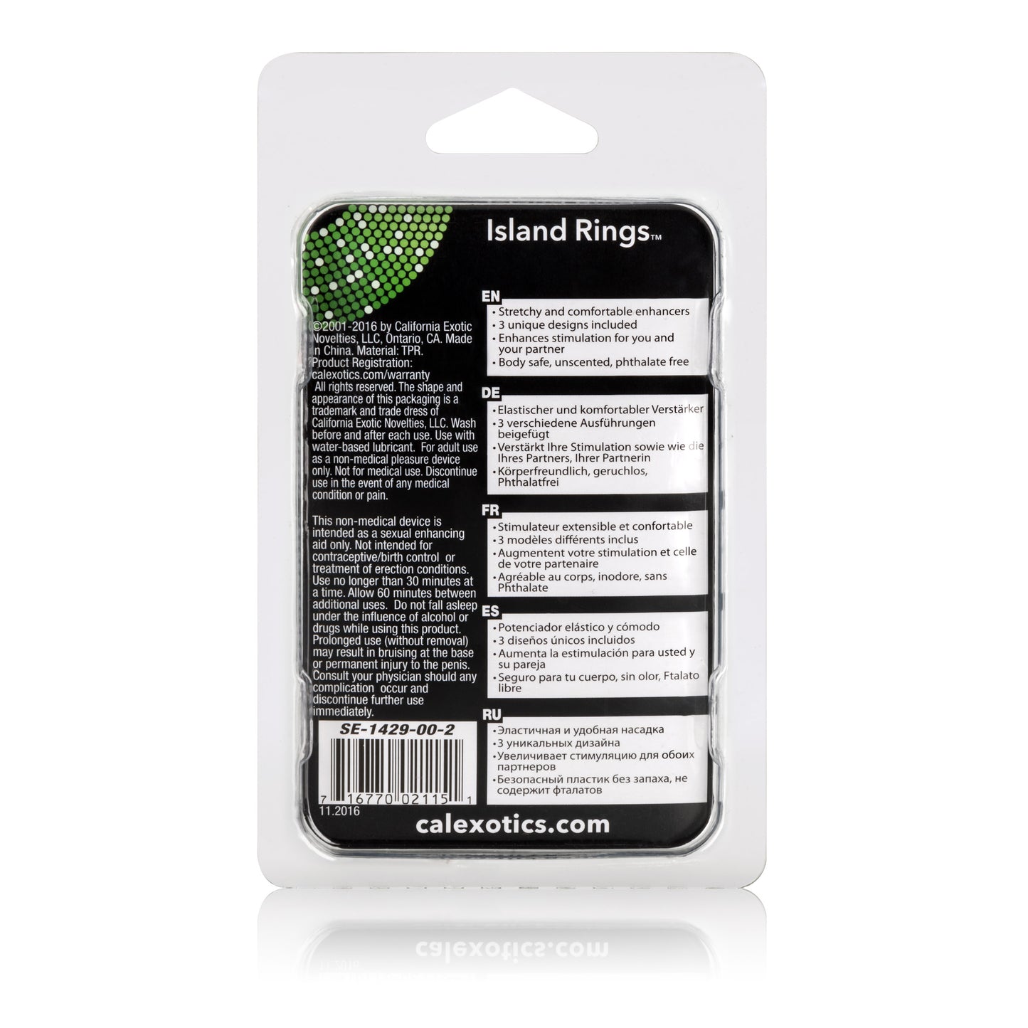 Island Rings - Clear by CalExotics