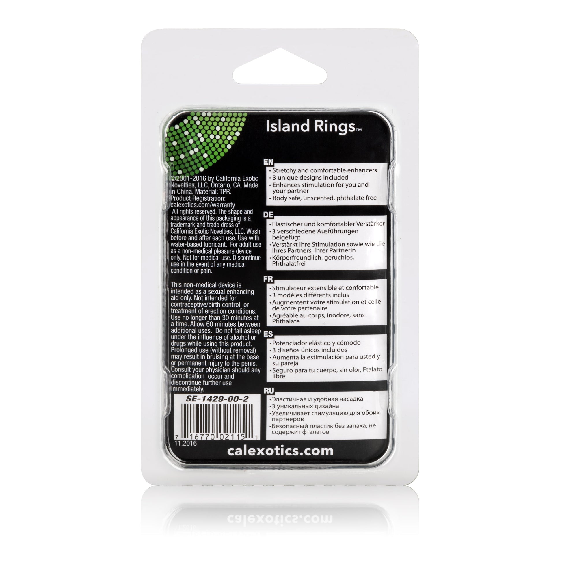 Island Rings - Clear by CalExotics