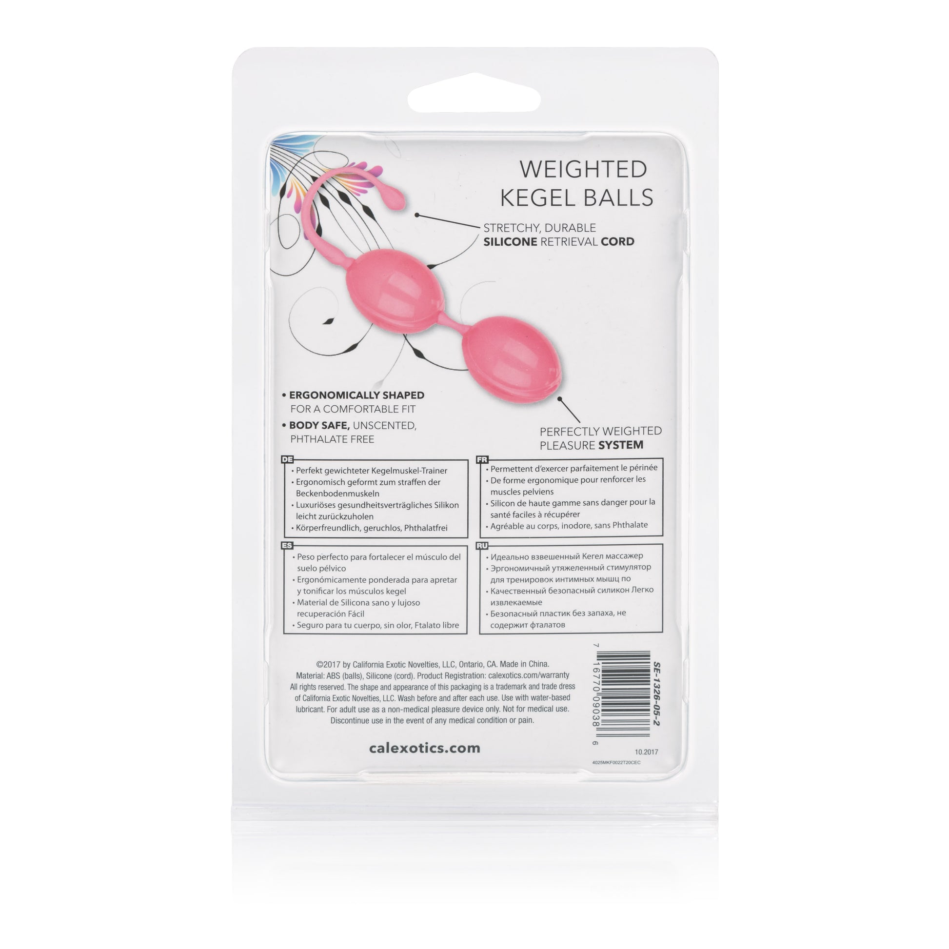 Weighted Kegel Balls - Pink by CalExotics