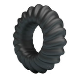 Pretty Love Fitz Super-Soft Silicone Cock Ring — Black, 55 mm - BI-210356
