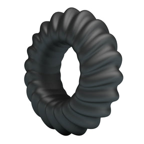 Pretty Love Fitz Super-Soft Silicone Cock Ring — Black, 55 mm - BI-210356
